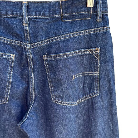 Calvin Klein Mens Dark Wash Relaxed Fit All Cotton Straight Leg Denim Jeans 32x3 - Picture 5 of 11